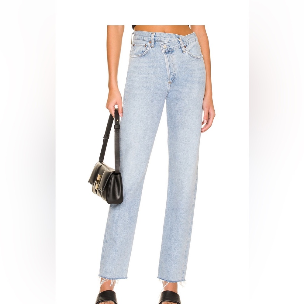 AGOLDE criss cross jeans
